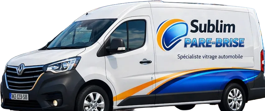 Camionnette Sublim Pare-Brise en intervention à domicile