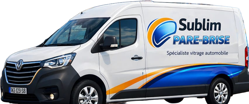 Camionnette Sublim Pare-Brise en intervention à domicile